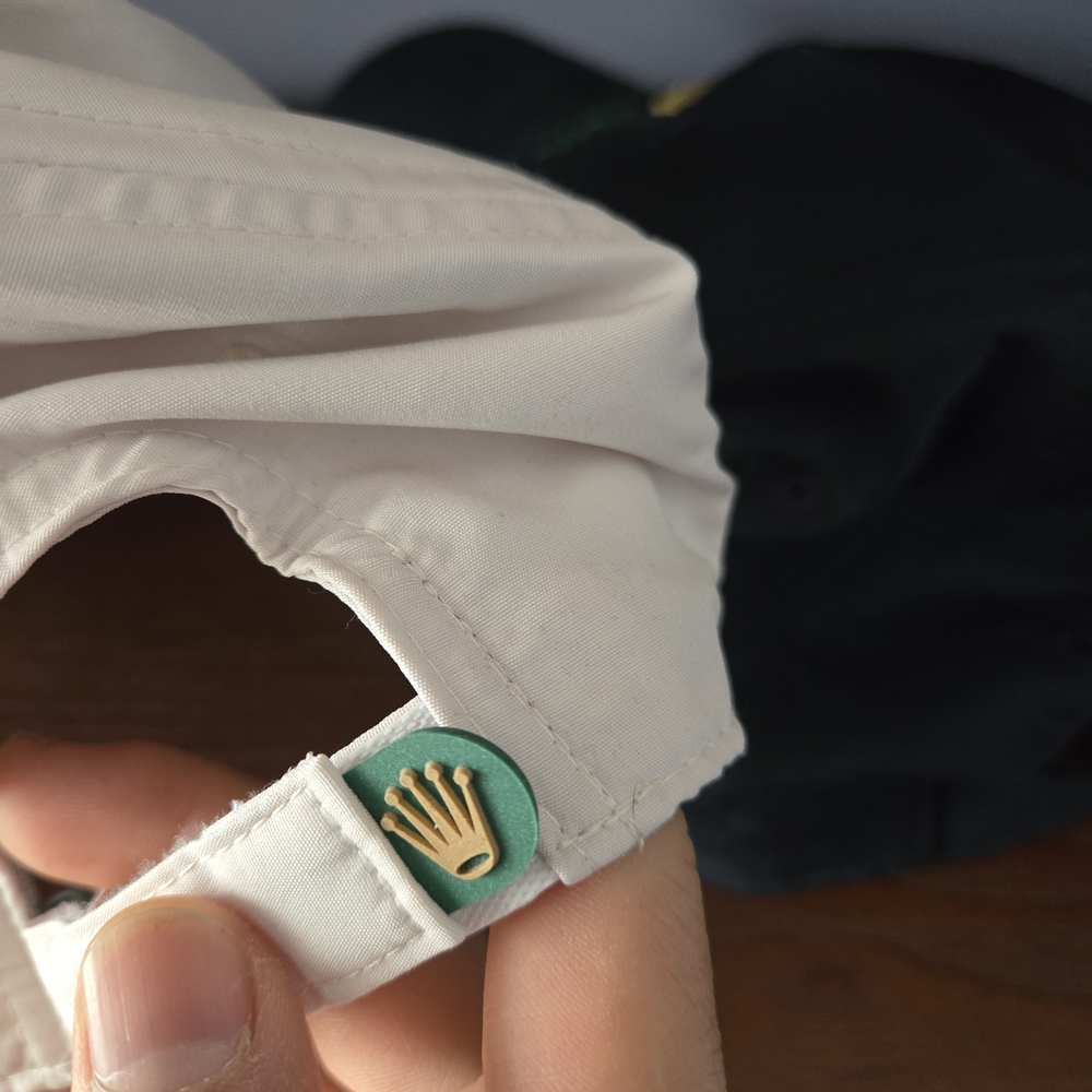White Cap with Gold Logo.ROLEX